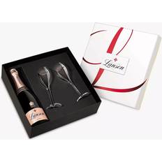 Lanson Sparkling Wines Lanson Le Rose Champagne with 2 Flutes Gift Pack 75cl