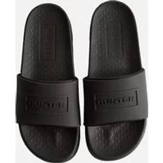 Hunter Tofflor & Sandaler Hunter Womens Core Embossed Sliders - Black
