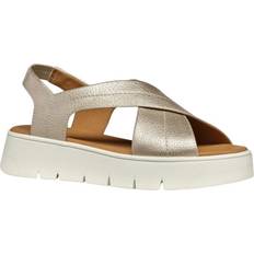 Geox Women Slippers & Sandals Geox Womens D Dandra 40 Sandals - Light Gold