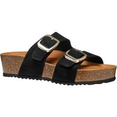 Geox Women Slippers & Sandals Geox Womens D Brionia H Leather Sandals - Black