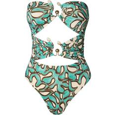 Erioa Abstract Cut Out Swimsuit - Ocean Corals