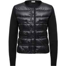 Moncler Padded Wool Cardigan - Black