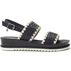 Moda In Pelle Kyraa Textile Sandals - Black