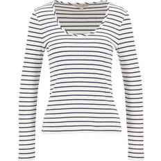 Herre - V-udskæring Skjorter Barbour Shirts Blake - Navy/Hvid