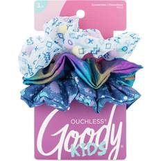 Goody Kids Nostalgia Scrunchies 3 Count Blue Assorted
