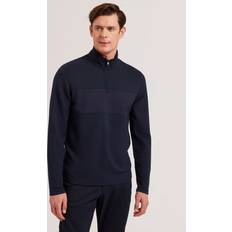 Ted Baker Tröjor Ted Baker Simonea Regular Fit Contrast Panel Half-Zip Jumper