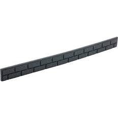 Grey Brick Effect Garden Border 1.2m 2 Pack 9 x 120 x 2 cm