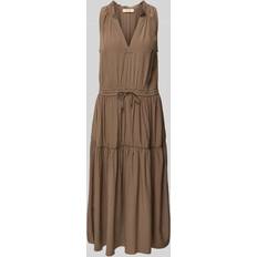 Brun - Midikjoler Mos Mosh Mmsabri SL Solida Dress Kjole - Brun