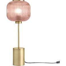 Made Briz Textured Glass Pink Table Lamp