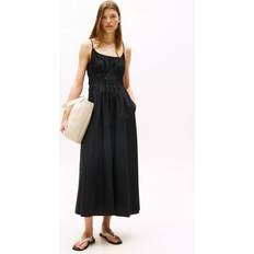 Tommy Hilfiger Long Dresses Tommy Hilfiger Smock Bodice Maxi Dress - Black