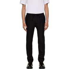 J.Lindeberg Kläder J.Lindeberg Soren Drape Linen Pants - Svart