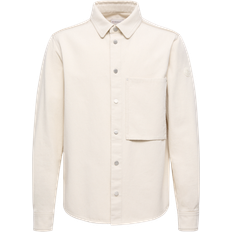 Moncler Herr Skjortor Moncler Denim Long Sleeve Shirt - White