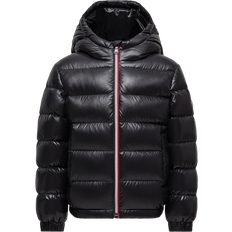 Nylon Children's Clothing Moncler New Aubert Hooded Down Jacket - Black