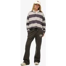 Flare - Joggers Trousers Superdry Athletic Essentials Low Rise Flare Joggers - Charcoal