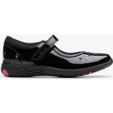 Clarks Low Top Shoes Children's Shoes Clarks Relda Wish Leather Shoes - Black