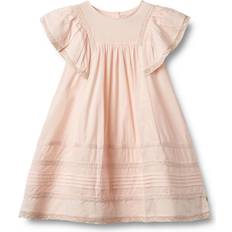 Organic Cotton Dresses Wheat Kids' Minna Frill Dress - Light Pink