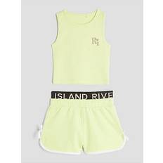 River Island Mini Girls Ri Runner Shorts Set - Green