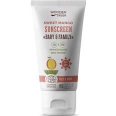 Wooden spoon Sunscreen Lotion Baby & Family Sweet Mango SPF50 150ml
