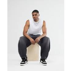 M Tank Tops River Island Mens Regular Fit Sleeveless Tank Top - White