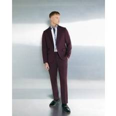 Men Suits River Island Mens Red Slim Fit Suit Trousers - Red