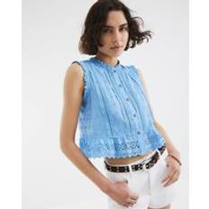 River Island Dam Blusar River Island Broderad Blus Del Av Set - Blå