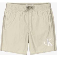 Beige Swimwear Calvin Klein Boys Drawstring Swim Shorts - Beige