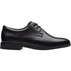 Clarks Low Top Shoes Children's Shoes Clarks Kids' Jonwin Step Youth Shoes - Black Leather