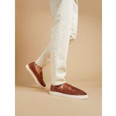 Scottie Leather Trainers - Tan