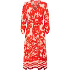 Midikjoler - Stribede Saint Tropez Khloesz Dress Kjole - Poinciana