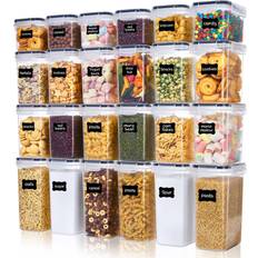 Vtopmart Set of 24 Airtight Storage Containers with 24 Food Container