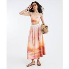 Swimsuit Cover-Ups & Sarong Wraps River Island Cream Beach Maxi Skirt - Womens