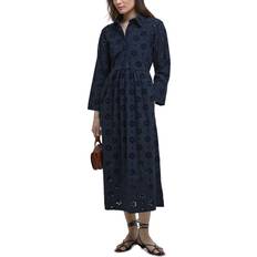 Barbour Dresses Barbour Melissa Broderie Anglaise Midi Dress - Navy