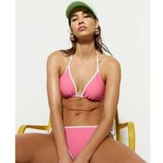 Bikini Sets River Island Contrast Trim Bikini Set - Pink