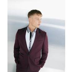 Men - Red Suits River Island Mens Red Slim Fit Suit Jacket - 42R