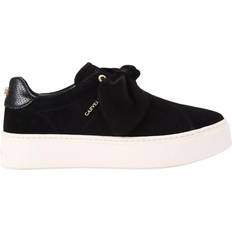 Leather - Women Trainers Carvela Chiara Bow Suede Sneaker - Black