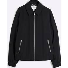 Men Jackets River Island Mens Smart Shacket - Black