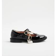 T-Bar Charm Ballet Pumps - Black