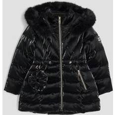 River Island Girls High Shine Padded Coat Set - Black