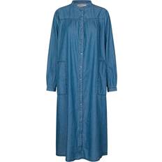 Jess Denim Shirt Dress - Blue