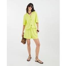 Yellow Shorts River Island Womens Yellow Linen Blend Shorts