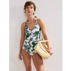 Phase Eight Swimwear Phase Eight Palm Print Tankini Bottoms - Ivory