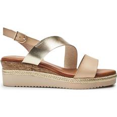Slingback Sandaletter Moda In Pelle Joani Cross Strap Sandals - Off White Porvair