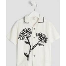 18-24M Shirts Children's Clothing River Island Mini Boys Blend Flower Shirt - White