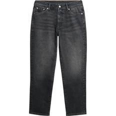 Superdry Dam Jeans Superdry Women's Röhrenjeans aus Bio-baumwolle mit Mittelhohem Bund - Schwarz
