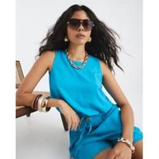 River Island Womens Blend Tank Top - Blue