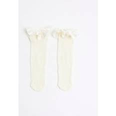 Socks River Island Womens Cream Frill Socks - One Size
