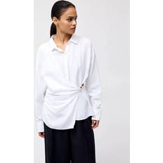 Linen Shirts - Viscose French Connection Auri Clasp Shirt - White