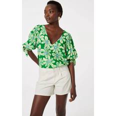 Kort ærme - Unisex Bluser Fabienne Chapot Bluse Nacha Top Bluse - Creme/Grøn/Pastelgrøn/Sort