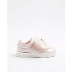 River Island Girls Organza Bow Trainers - Pink