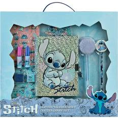 Heft Block Stich Glitzer Tagebuch Set 14.5 x 20 cm